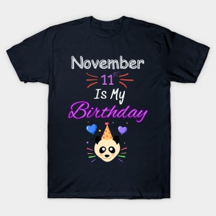 november 11 st is my birthday T-Shirt